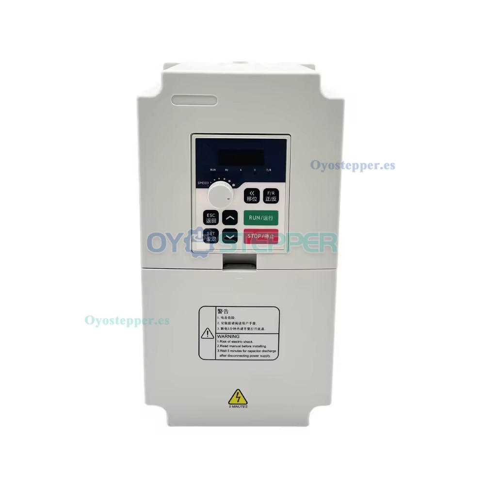 Variador de frecuencia VFD de 5,5kW 220V/380V para husillo y grabadora CNC